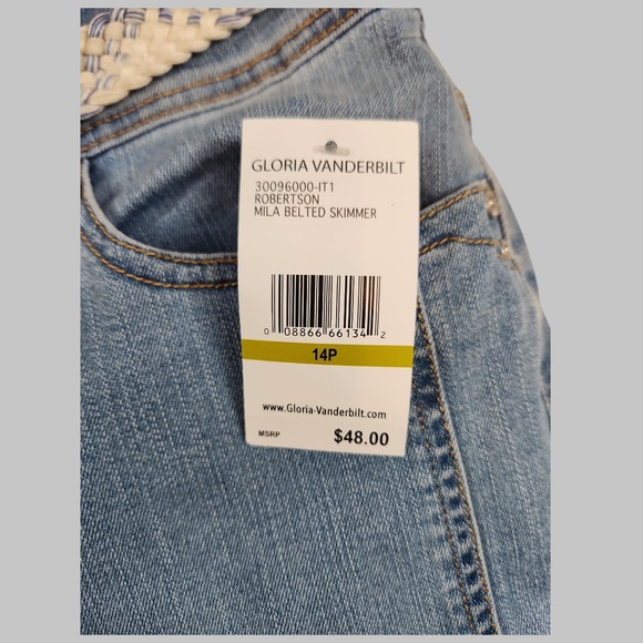 All American Slimming Effect Capri,Size 14P, New With Tag - Picture 6 of 7